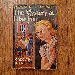 Nancy Drew The Mystery at Lilac Inn Carolyn Keene Vintage HC 1942 Mystery Book